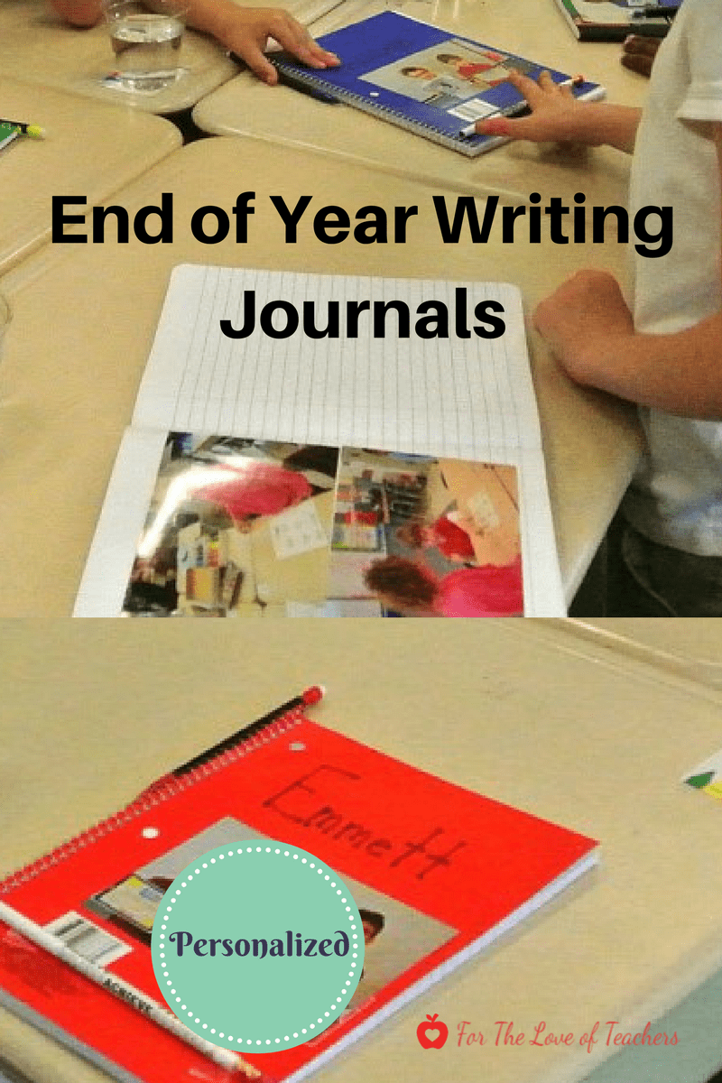 end of year writing journals