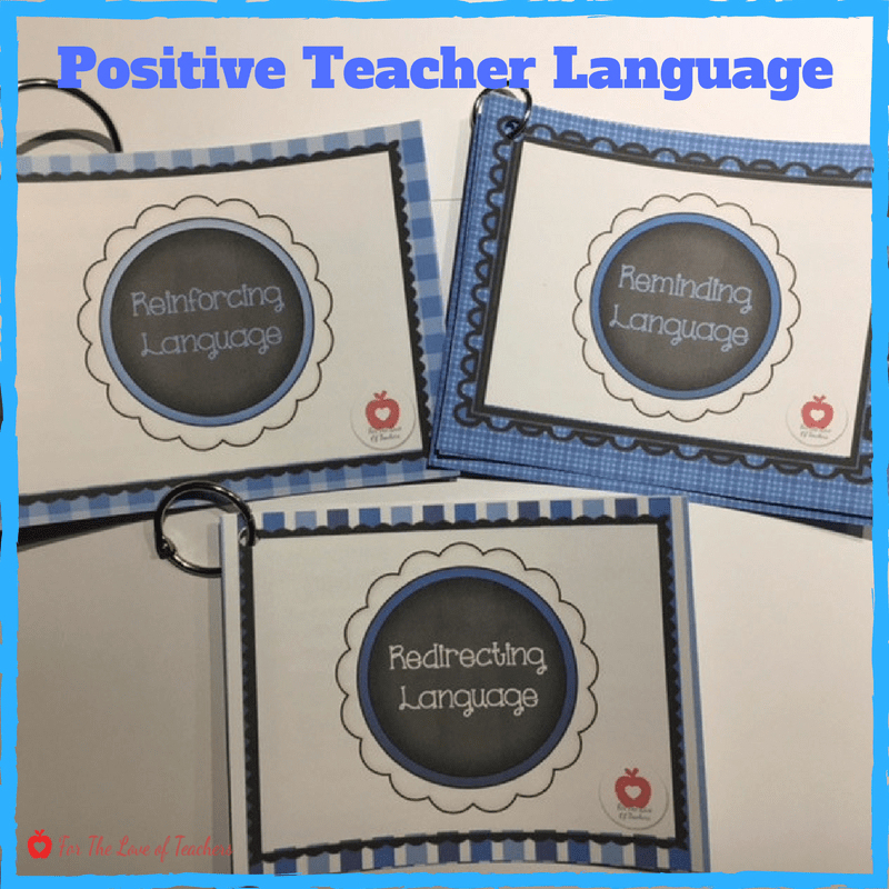 Positive Teacher Langauge