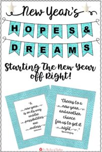 Blog Post Pin: New Years Hopes and Dreams- Starting They Year off Right