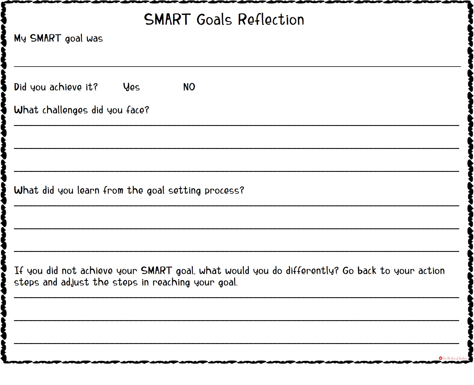 Setting SMART Student Goals For The Love Of Teachers