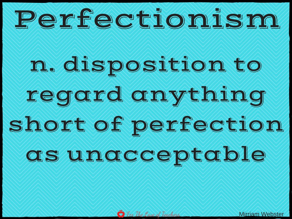 What Is The Definition For Perfectionist