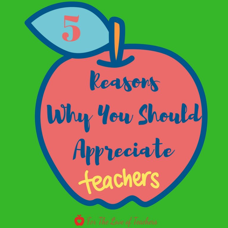 5 Reasons Why You Should Appreciate Teachers