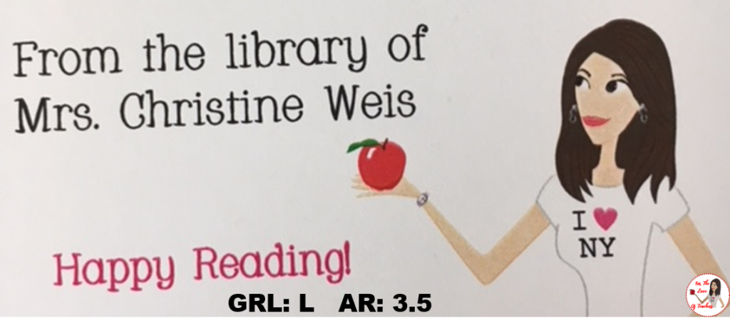 Library book label and levels