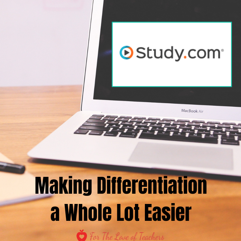 Blog Post: Study.com: Making Differentiation a Whole Lot Easier