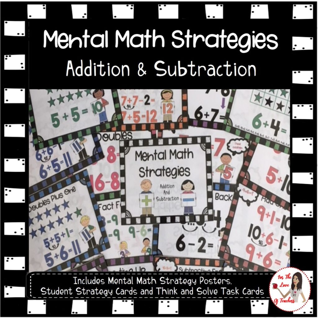 https://www.teacherspayteachers.com/Product/Mental-Math-Strategies-Addition-Subtraction-to-20-4154108