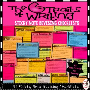 https://www.teacherspayteachers.com/Product/Revising-Sticky-Note-Checklists-Six-Traits-of-Writing-4465264