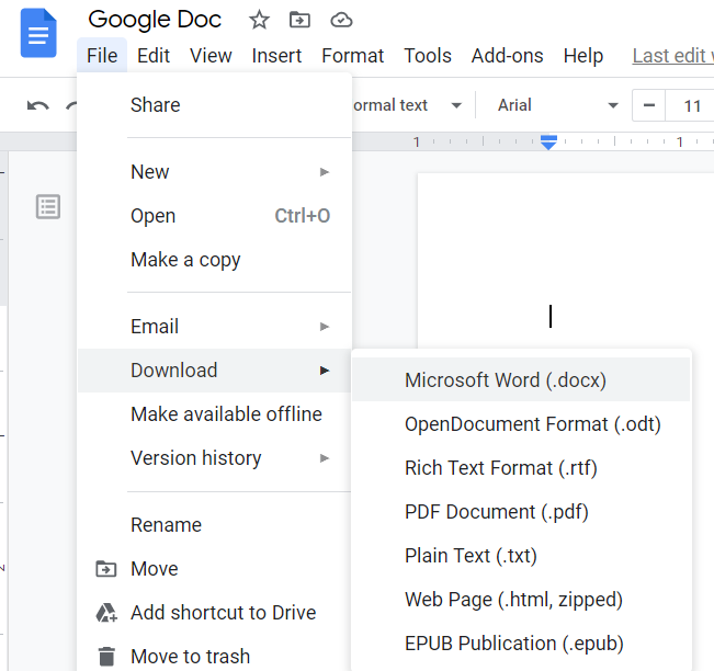 Export Google Docs For The Love of Teachers