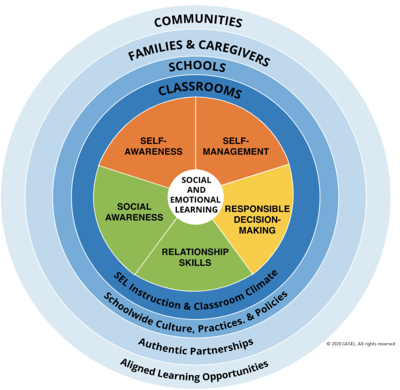 SEL: Casel Wheel at For The Love of Teachers Blog