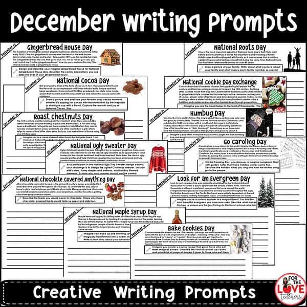 December Writing Prompts